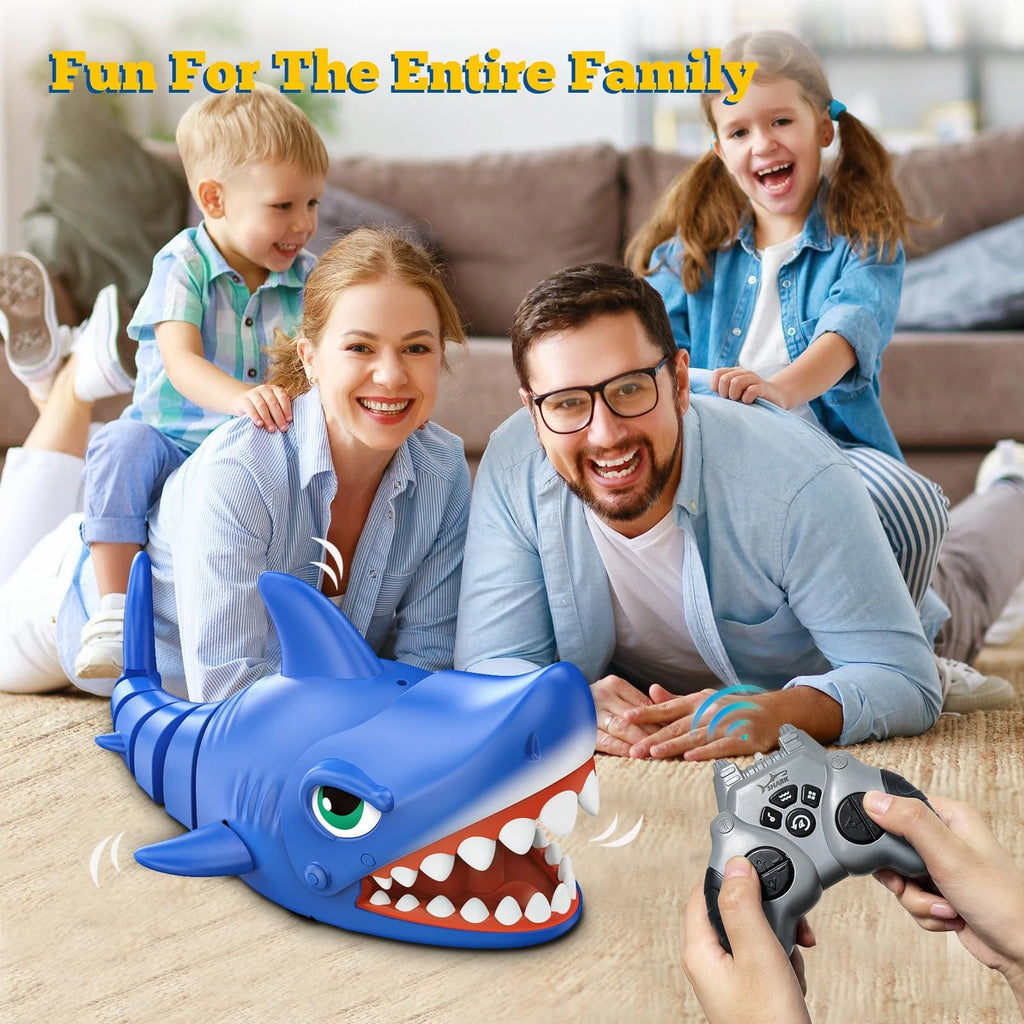 2.4G Remote Control Shark Toy, Wireless Radio-Controlled Simulation Shark, Electric Toy Shark Head